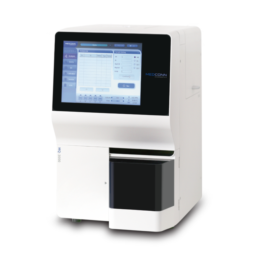 Analisador de Hemoglobina Glicada MQ-3000 (HPLC)