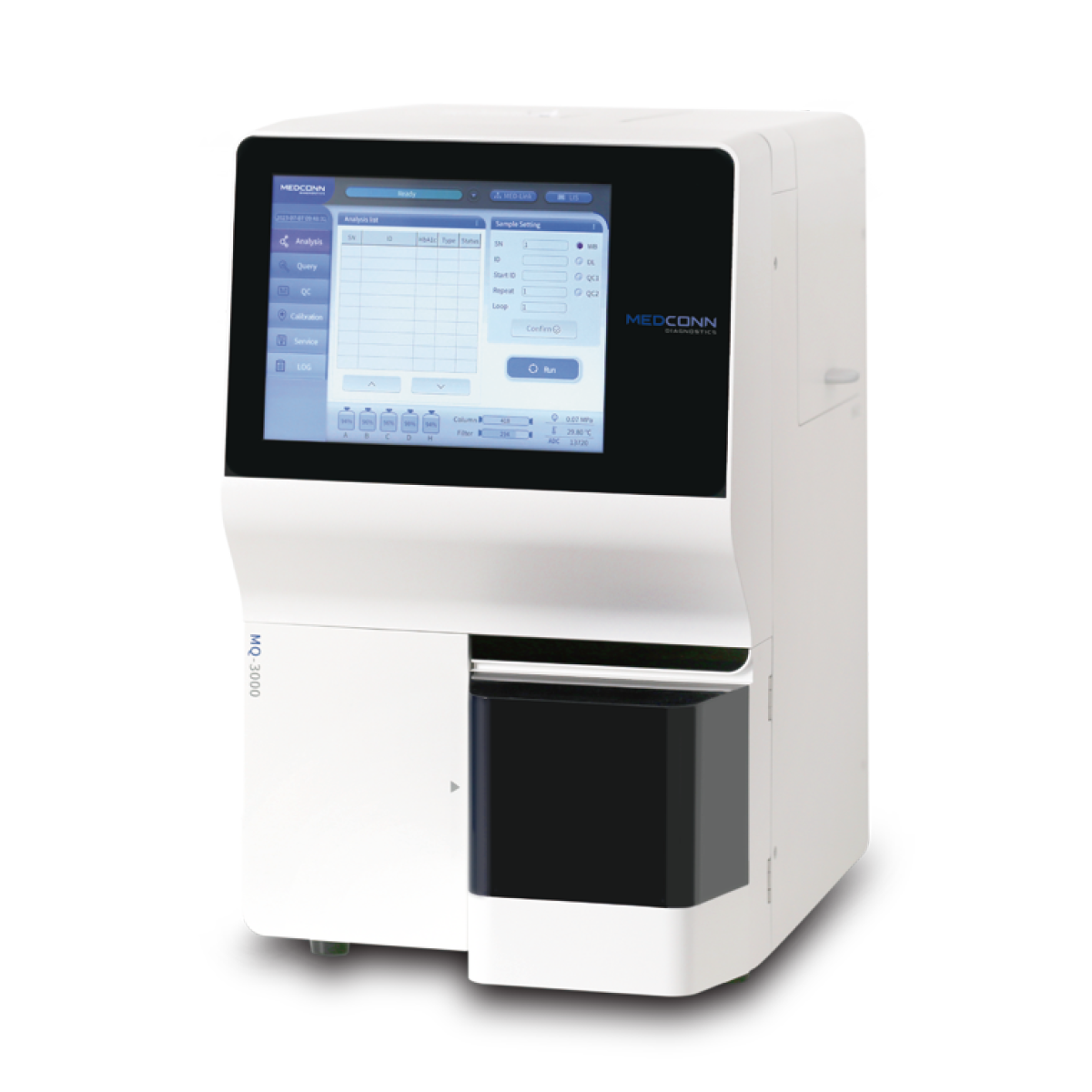 Analisador de Hemoglobina Glicada MQ-3000 (HPLC)